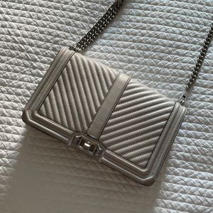 Rebecca Minkoff Chevron Quilted Jumbo Love Crossbody